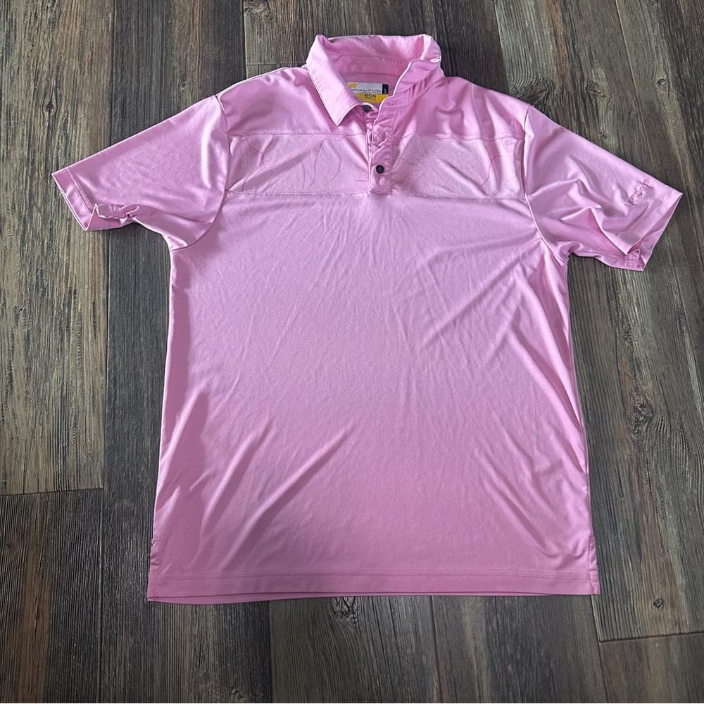 Jack Nicklaus pink men's large eco choice golf polo
Shirt
